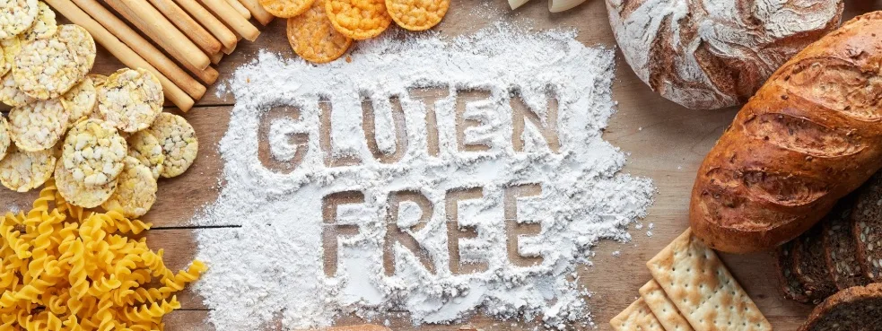 Gluten-free ingredients and flour spelling gluten free (illustrative image)