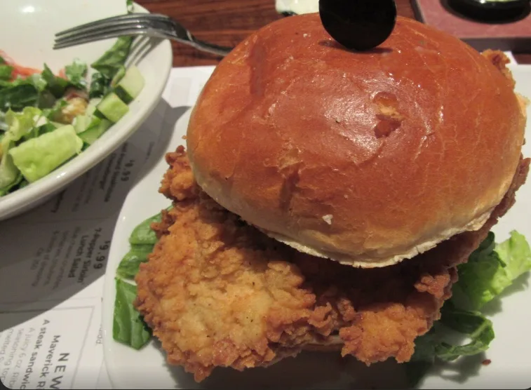 Crispy buttermilk chicken sandwich (illustrative image)