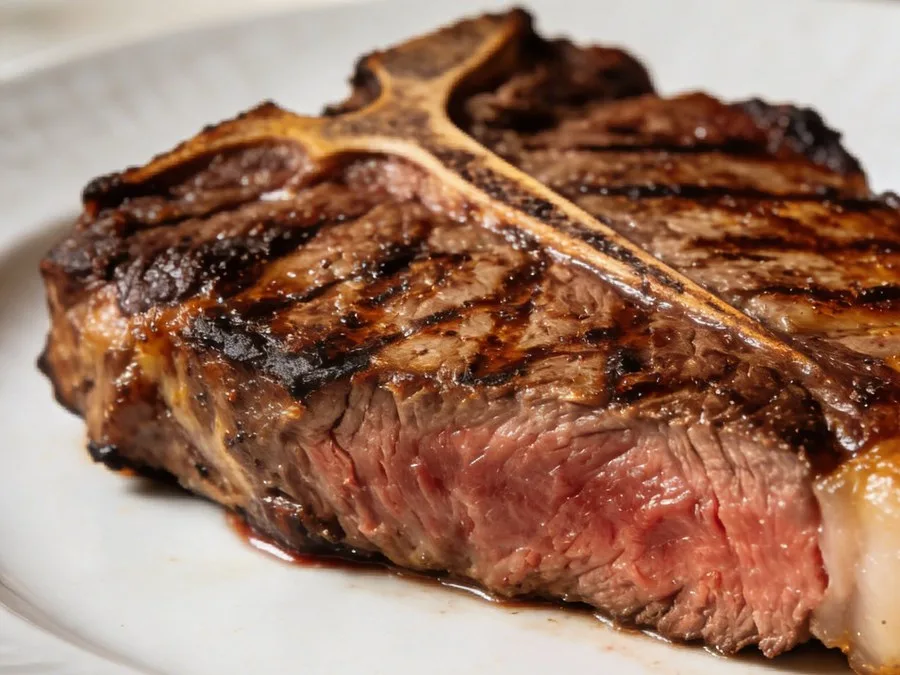 A grilled T-bone steak (illustrative image)