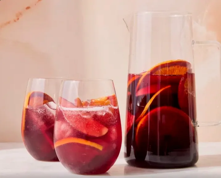 Red Sangria Glasses