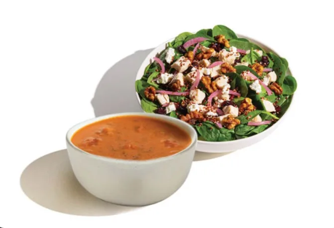 Soup and salad pairing (illustrative image)