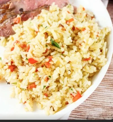 Seasoned rice pilaf (illustrative image)